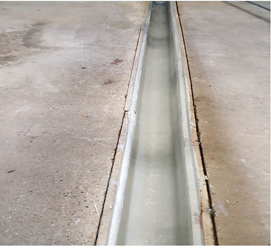 gutter joint in concrete floor