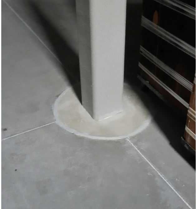 Oshkosh Cold Storage concrete floor