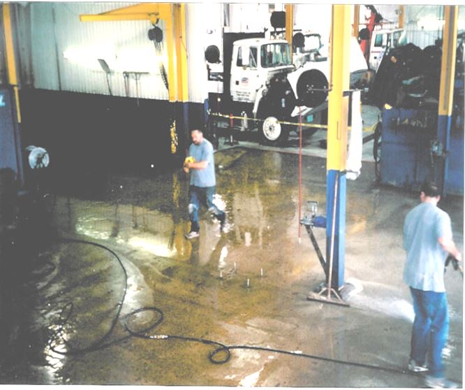 V&H Auto concrete floor refinishing